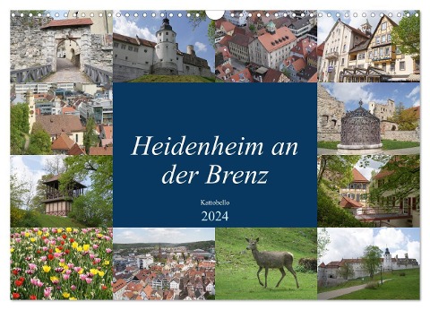 Heidenheim an der Brenz (Wandkalender 2024 DIN A3 quer), CALVENDO Monatskalender - Kattobello Kattobello