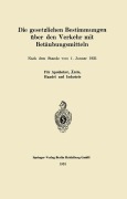 Cover-Bild zum Titel 'Die gesetzlichen Bestimmungen über den Verkehr mit Betäubungsmitteln' von 'J. Springer'