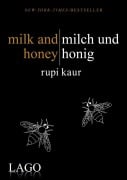 Cover-Bild zum Titel 'milk and honey - milch und honig' von 'Rupi Kaur'
