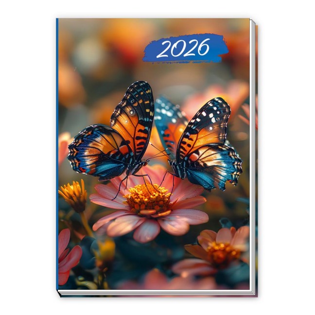 Trötsch Taschenkalender A7 Schmetterling 2026 - 