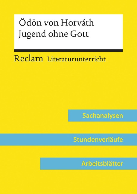 Ödön von Horváth: Jugend ohne Gott (Lehrerband) - Regina Esser-Palm