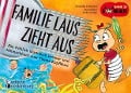 Cover-Bild zum Titel 'Familie Laus zieht aus! Das fröhlich illustrierte Vorlese- und Mitmachbuch zum Thema Kopfläuse' von 'Roswitha Schweizer, Heike Georgi, Sigrun Eder'