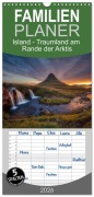 Cover-Bild zum Titel 'Familienplaner 2026 - Island - Traumland am Rande der Arktis mit 5 Spalten (Wandkalender, 21 x 45 cm) CALVENDO' von 'Judith Kuhn'