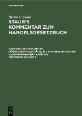 Nachtrag, betreffend die Börsentermingeschäfte, die handelsrechtlichen Lieferungsgeschäfte und die Differenzgeschäfte - Hermann Staub
