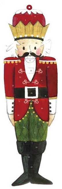 Adventskalender mit Stanzung Nussknacker - 