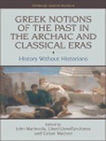 Cover-Bild zum Titel 'Greek Notions of the Past in the Archaic and Classical Eras' von ''
