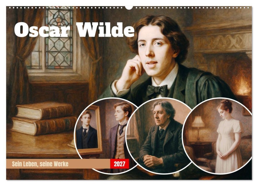 Oscar Wilde (Wandkalender 2027 DIN A2 quer), CALVENDO Monatskalender - Steffani Lehmann