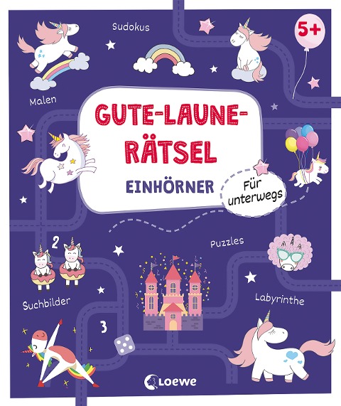 Gute-Laune-Rätsel für unterwegs - Einhörner - 