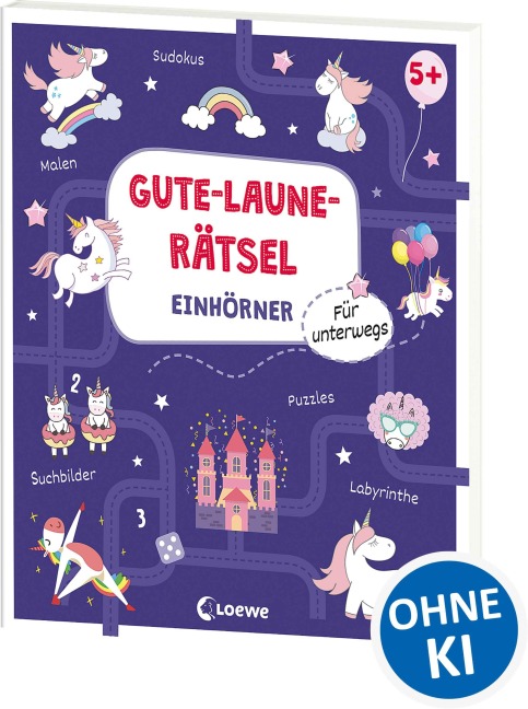 Gute-Laune-Rätsel für unterwegs - Einhörner - 