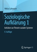 Cover-Bild zum Titel 'Soziologische Aufklärung 1' von 'Niklas Luhmann'