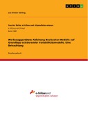 Cover-Bild zum Titel 'Werkzeuggestützte Ableitung Boolescher Modelle auf Grundlage existierender Variabilitätsmodelle. Eine Betrachtung' von 'Lea Kristin Gerling'