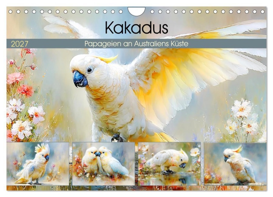 Kakadus. Papageien an Australiens Küste (Wandkalender 2027 DIN A4 quer), CALVENDO Monatskalender - Rose Hurley