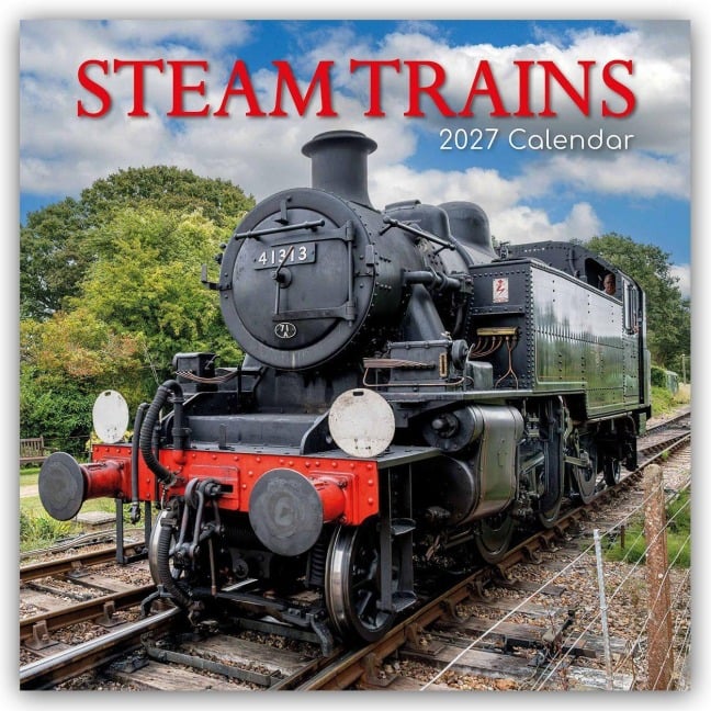 Steam Trains - Dampfeisenbahnen 2027 - 16-Monatskalender - Gifted Stationery Co. Ltd