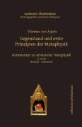 Cover-Bild zum Titel 'Gegenstand und erste Prinzipien der Metaphysik' von 'Thomas von Aquin'