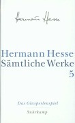 Cover-Bild zum Titel 'Das Glasperlenspiel' von 'Hermann Hesse'