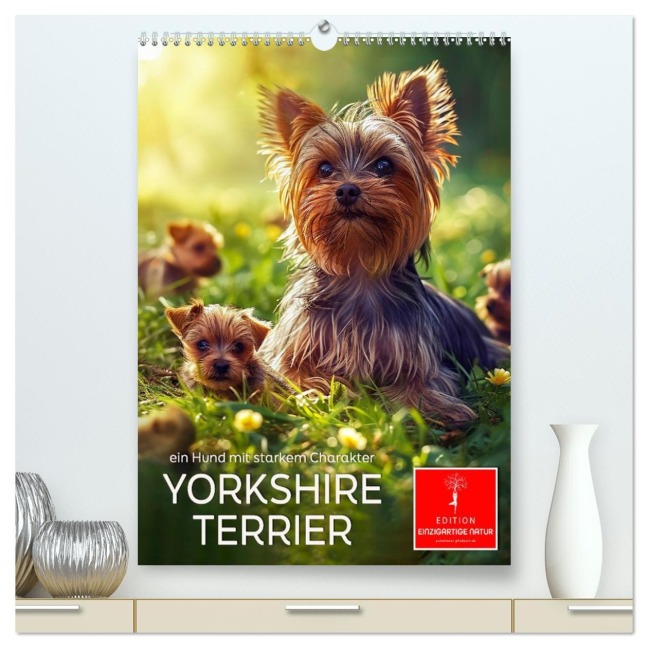 Yorkshire Terrier - ein Hund mit starkem Charakter (hochwertiger Premium Wandkalender 2026 DIN A2 hoch), Kunstdruck in Hochglanz - Peter Roder