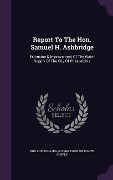 Cover-Bild zum Titel 'Report To The Hon. Samuel H. Ashbridge' von ''