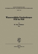 Cover-Bild zum Titel 'Wasserrechtliche Entscheidungen 1958 bis 1968' von ''