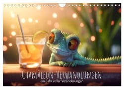 Chamäleon-Verwandlungen. Ein Jahr voller Veränderungen (Wandkalender 2026 DIN A4 quer), CALVENDO Monatskalender - Artefacti Artefacti