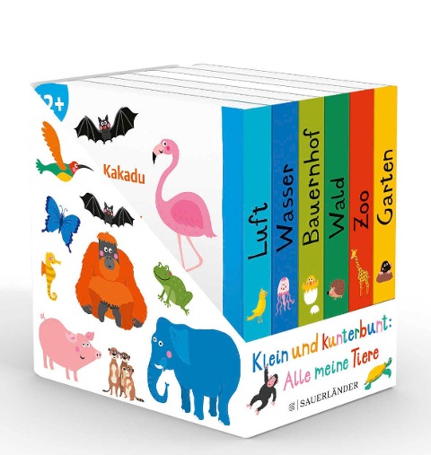 Klein und kunterbunt: Alle meine Tiere (Würfel) - 