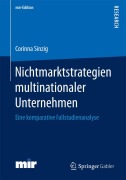 Cover-Bild zum Titel 'Nichtmarktstrategien multinationaler Unternehmen' von 'Corinna Sinzig'