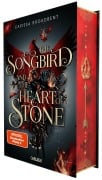 Cover-Bild zum Titel 'The Songbird and the Heart of Stone (Crowns of Nyaxia 3)' von 'Carissa Broadbent'