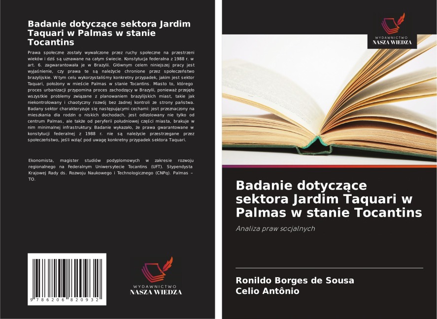 Badanie dotycz¿ce sektora Jardim Taquari w Palmas w stanie Tocantins - Ronildo Borges de Sousa, Celio Antônio