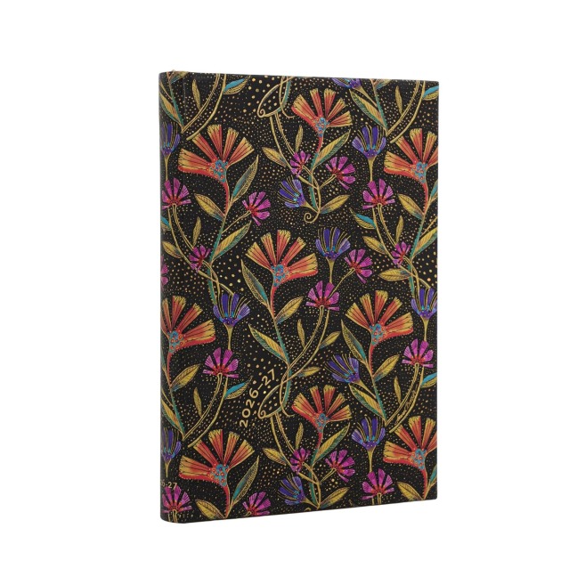 18-Monatskalender 2026-2027 Wildblumen Mini Horizontal - 
