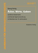 Cover-Bild zum Titel 'Äcker, Wirte, Gaben' von 'Georg Fertig'