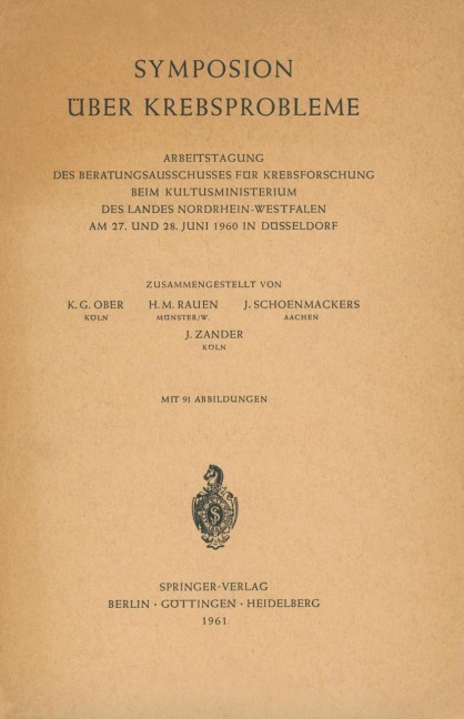 Symposion Über Krebsprobleme - 