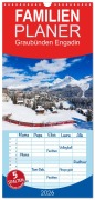 Cover-Bild zum Titel 'Familienplaner 2026 - Graubünden Engadin mit 5 Spalten (Wandkalender, 21 x 45 cm) CALVENDO' von 'Werner Dieterich'