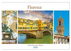 Cover-Bild zum Titel 'Florenz - Reiseziel in der Toskana (Wandkalender 2026 DIN A3 quer), CALVENDO Monatskalender' von 'Nina Schwarze'