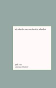 Cover-Bild zum Titel 'Ich schreibe was, was du nicht schreibst.' von 'Sandra P. Thurner'