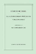 Allgemeine Erkenntnistheorie Vorlesung 1902/03 - Edmund Husserl