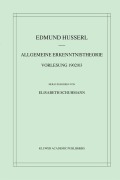 Cover-Bild zum Titel 'Allgemeine Erkenntnistheorie Vorlesung 1902/03' von 'Edmund Husserl'