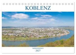 Cover-Bild zum Titel 'Koblenz Impressionen (Tischkalender 2027 DIN A5 quer), CALVENDO Monatskalender' von 'sell@Adobe Stock'