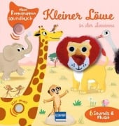 Cover-Bild zum Titel 'Mein Fingerpuppen-Soundbuch - Kleiner Löwe in der Savanne' von 'Émilie Collet'