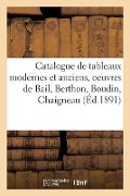 Cover-Bild zum Titel 'Catalogue de Tableaux Modernes Et Anciens, Oeuvres de Bail, Berthon, Boudin, Chaigneau' von 'Eugène Féral'