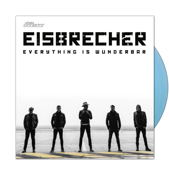Eisbrecher: Deluxe 7"-Vinyl-Single - Blau - Transparent limited 199 Exemplare mit signiertem Lyric-Inlay im Kasten-Sleeve. Sonic Seducer 03/2025 inklusive Eisbrecher-Titel + Exklusiv-CD-Track und "Kaltfront"-Sticker. - 