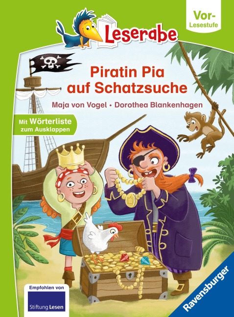 Leserabe Vor-Lesestufe - Piratin Pia auf Schatzsuche - Maja von Vogel