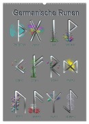 Cover-Bild zum Titel 'Germanische Runen (Wandkalender 2026 DIN A2 hoch), CALVENDO Monatskalender' von 'Kornelia Kauss'