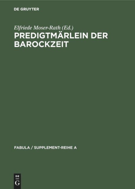 Predigtmärlein der Barockzeit - 