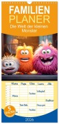 Familienplaner 2026 - Die Welt der kleinen Monster mit 5 Spalten (Wandkalender, 21 x 45 cm) CALVENDO - Dirk Meutzner
