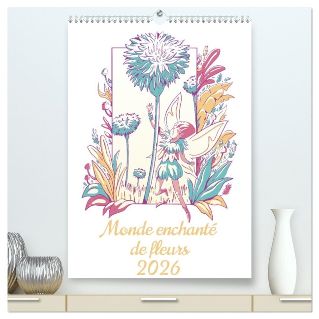 Monde enchanté de fleurs (Calendrier mural 2026 DIN A2 horizontal) calendrier de bureau - Luca Schmidt