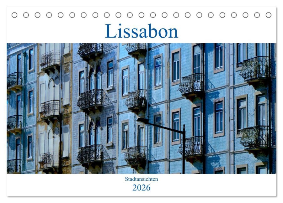 Lissabon Stadtansichten 2026 (Tischkalender 2026 DIN A5 quer), CALVENDO Monatskalender - Jochen Gerken