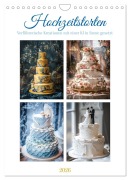 Cover-Bild zum Titel 'Hochzeitstorten - Verführerische Kreationen mit einer KI in Szene gesetzt (Wandkalender 2026 DIN A4 hoch), CALVENDO Monatskalender' von 'Steffen Gierok-Latniak'