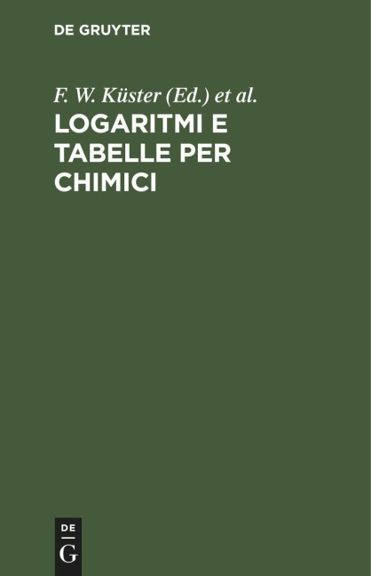 Logaritmi e Tabelle per Chimici - 
