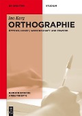 Cover-Bild zum Titel 'Orthographie' von 'Ina Karg'
