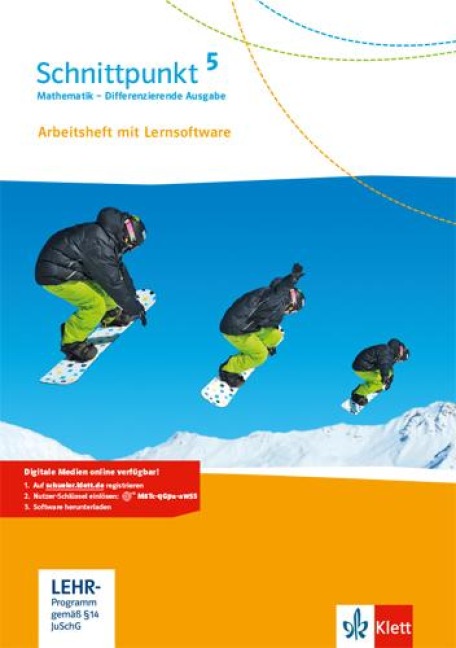 Schnittpunkt Mathematik. 5. Klasse. Arbeitsheft mit Lösungsheft und Lernsoftware. Differenzierende Ausgabe ab 2017 - 