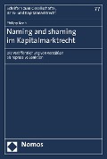 Cover-Bild zum Titel 'Naming and shaming im Kapitalmarktrecht' von 'Philipp Koch'